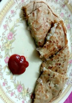 A picture of Cheese parantha.