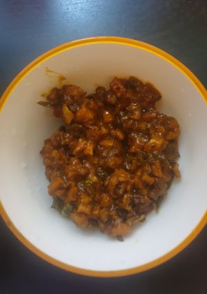 A picture of Orange peel pachidi.