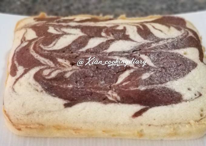 Zebra Cake putih telur