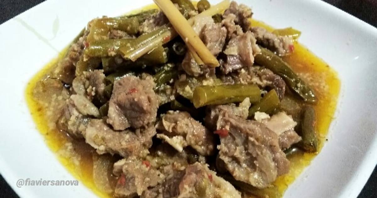 Resep AsemAsem Daging Sapi Buncis Lombok Ijo oleh Fia Viersanova Cookpad