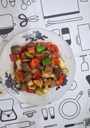 Foto resep Saikoro paprika tumis