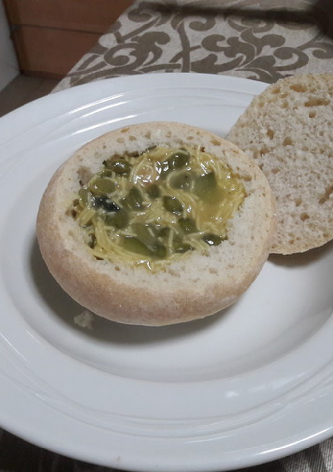 Una foto de Cazuela de sopa sin gluten vegana
