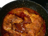 خورشت مرغ با پوره کدو حلوایی