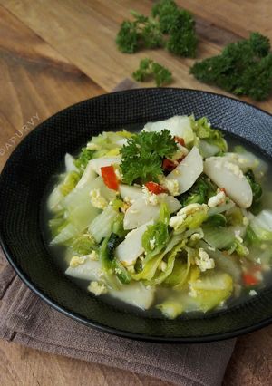 Foto resep SAWI putih BAKSO IKAN