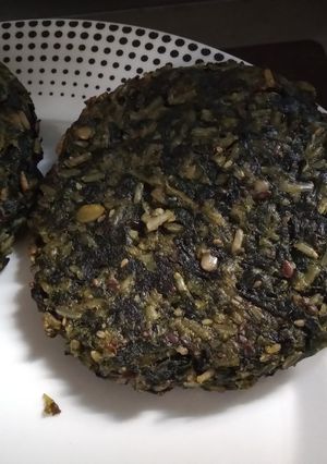 Una foto de Hamburguesas de arroz y espinaca