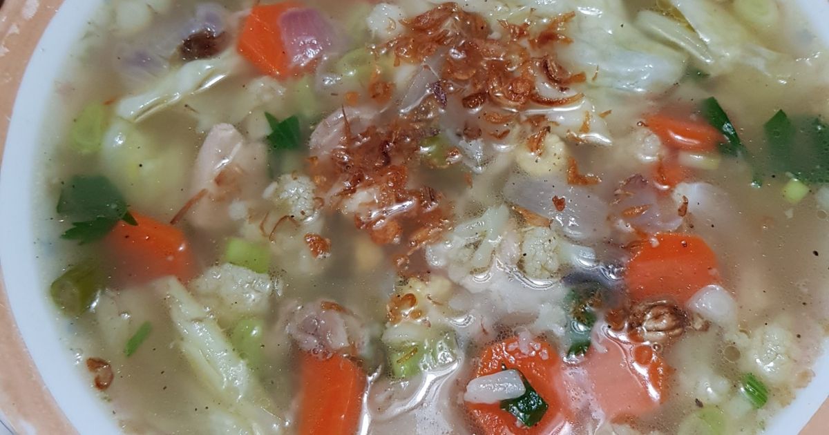 Sup Ayam Gurih Bumbu Geprek