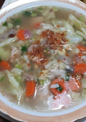 Foto resep Sup Ayam Gurih Bumbu Geprek