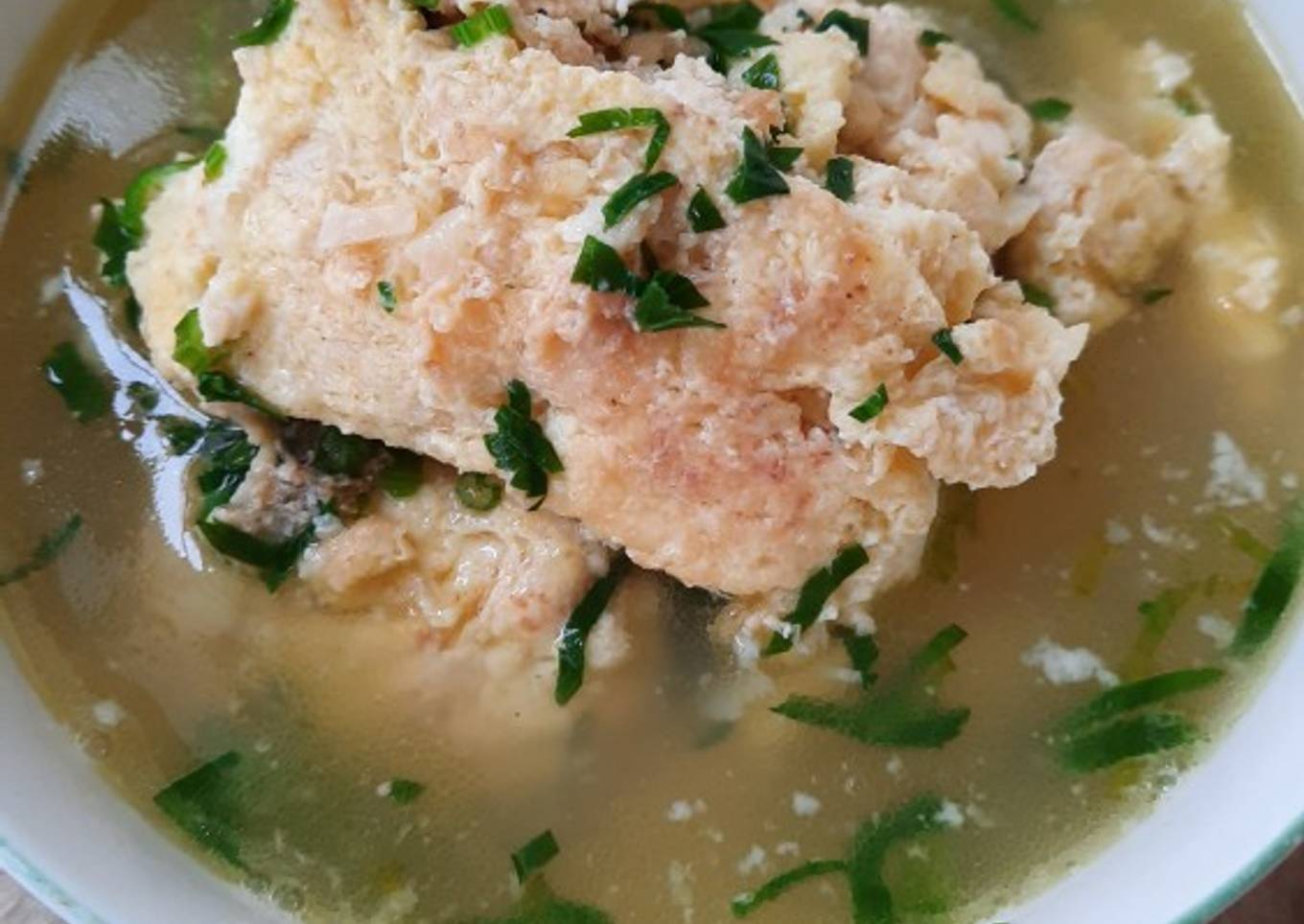 Telor Kuah Ayam Cincang