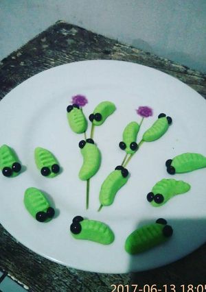 Foto resep Kue Ulet Keket (Cookies Ulat Daun)