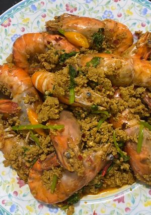 รูปของ กุ้งผัดผงกะหรี่ 🦐