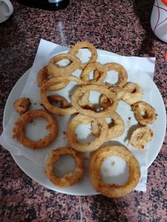 Una foto de Aros de cebolla
