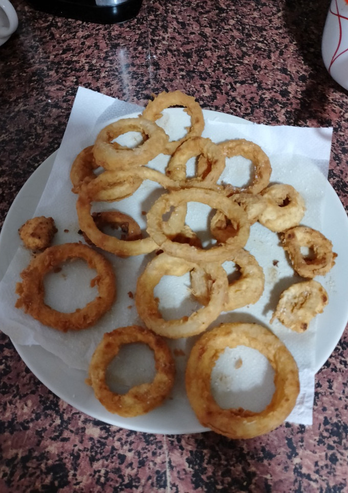 Una foto de Aros de cebolla