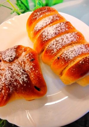 Almás táska kelt tésztából recept fotója