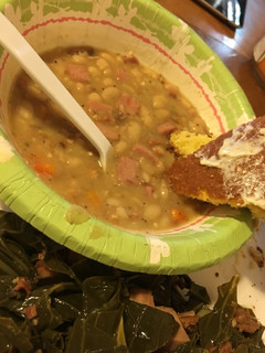 A picture of Shortcut White Beans and Ham Soup.