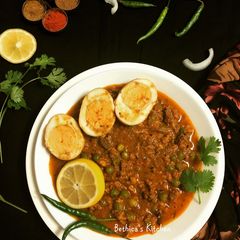 A picture of Keema Anda Korma.