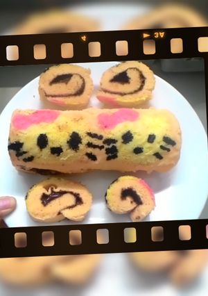 Foto resep Bolu gulung kukus Karakter so simple TANPA PENGEMBANG