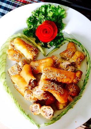 Hình của món Quẩy nhồi hải sản.