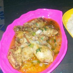Matoke chicken A picture of Matoke chicken.