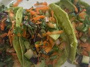 A picture of mexican tacos corn tortillas