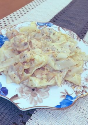 صورة لوصفة فتوتشيني الفريدو بلدجاج🍝