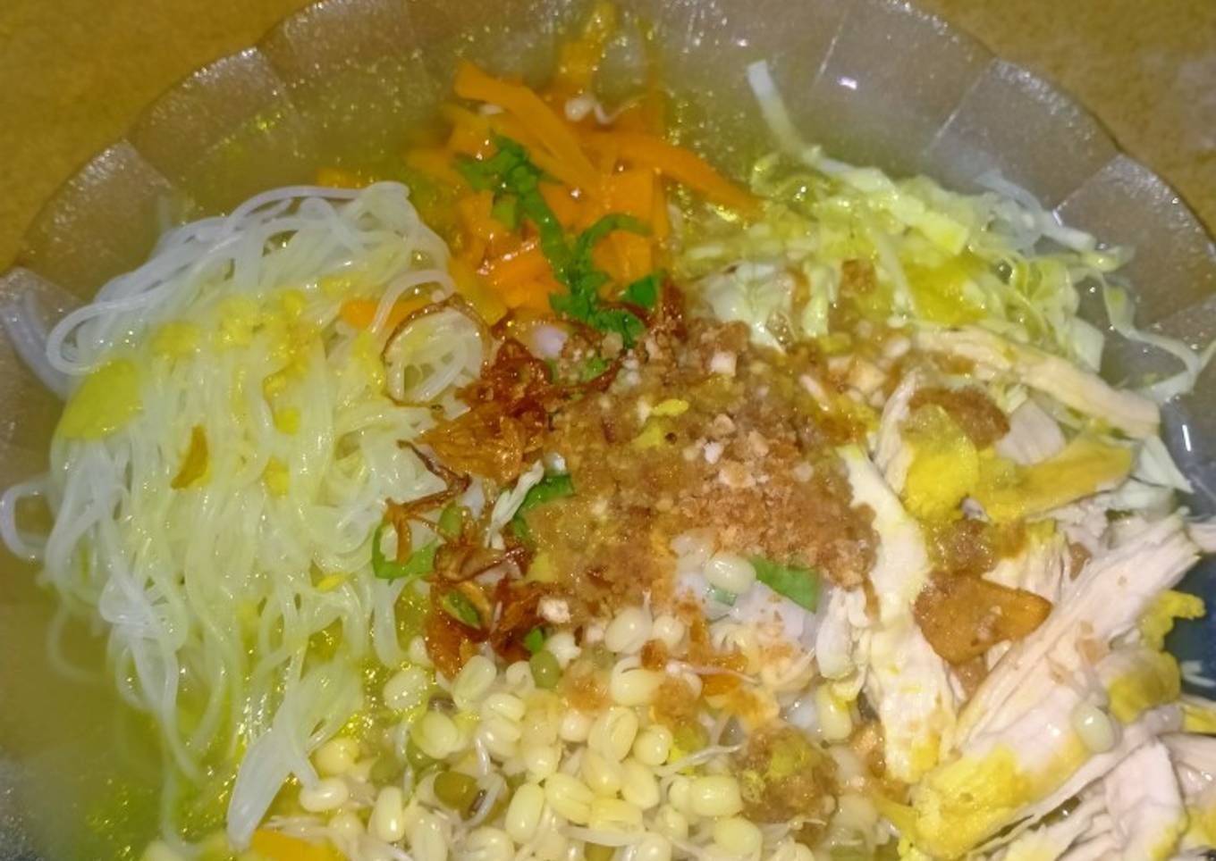 Soto Ayam Lamongan with Koya