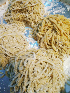 Foto resep Mie telur bayam