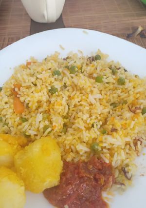 A picture of Fried rice#festive contest Nairobi west.