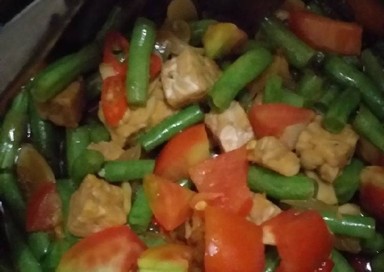 Tempe Buncis Kecap ala Bunda Fatham