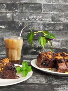 Foto resep Mochi Cake Coklat Lumer (1 Telur)