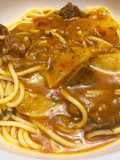 Macarrones con Jarrete Guisado