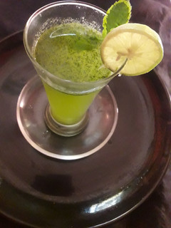 A picture of Holy basil leaves juice(Tulsi juice).