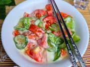 Gambar salad timun jepang diet