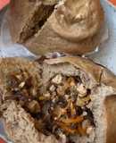 Bánh bao gạo lứt gà nấm 🐤🥕🍄