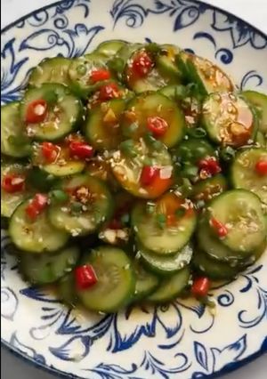 A picture of Asian-Style Cucumber Salad.