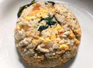 Foto resep Nasi Goreng Butter Bayam (MPASI 6+ Mo)