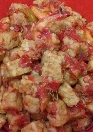 Foto resep Udang + Tempe Balado