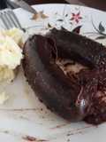 Puré con morcilla