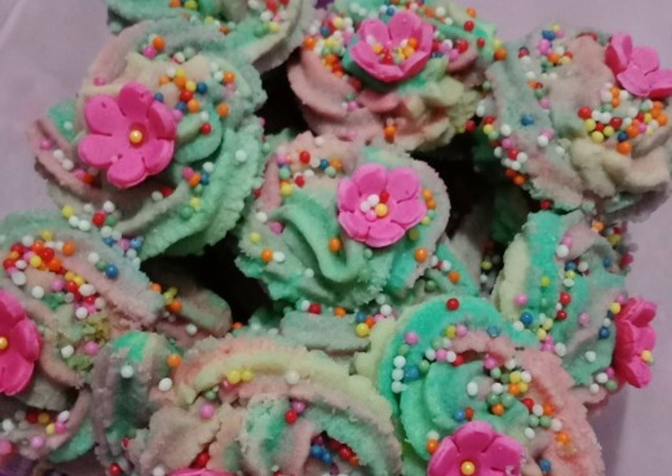 Cookies Rainbow SEMPRIT (kue lebaran)
