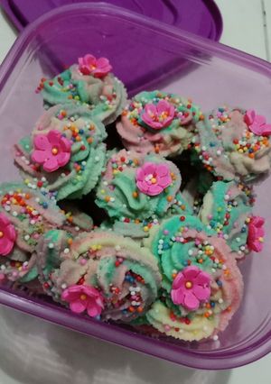 Foto resep Cookies Rainbow SEMPRIT (kue lebaran)