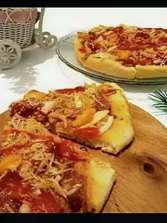 Foto resep Pizza Empuk Dengan Telur