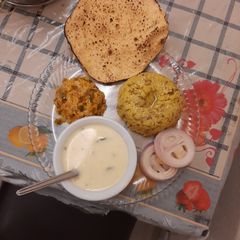 A picture of Simple And Light Gujarati dinner.