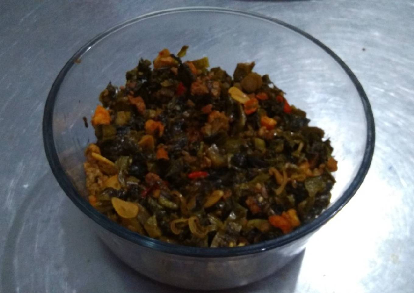 Cah sayur Asin pedas