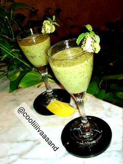 عکسی از دستور اسموتی کیوی و نعناع