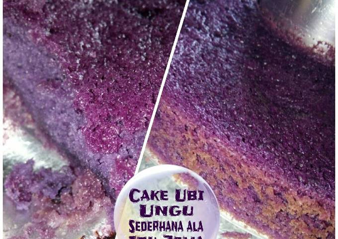 Resep Bolu Ubi Ungu Sederhana Zema Oleh Sri Rahayu Ningsih Ibu Zema Cookpad