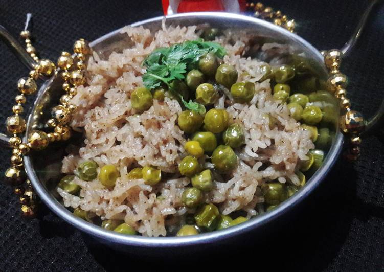 Steps to Make Quick Peas pulao