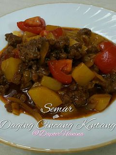 Foto resep Semur Daging Cincang Kentang