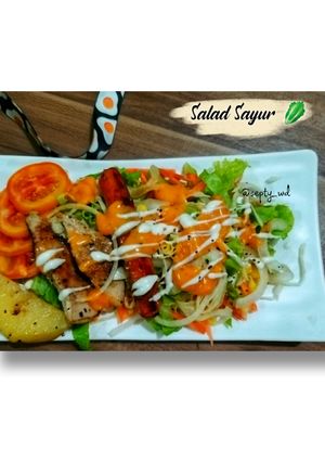 Foto resep 067. Salad sayur 🥒🌽🥕🥬🥗