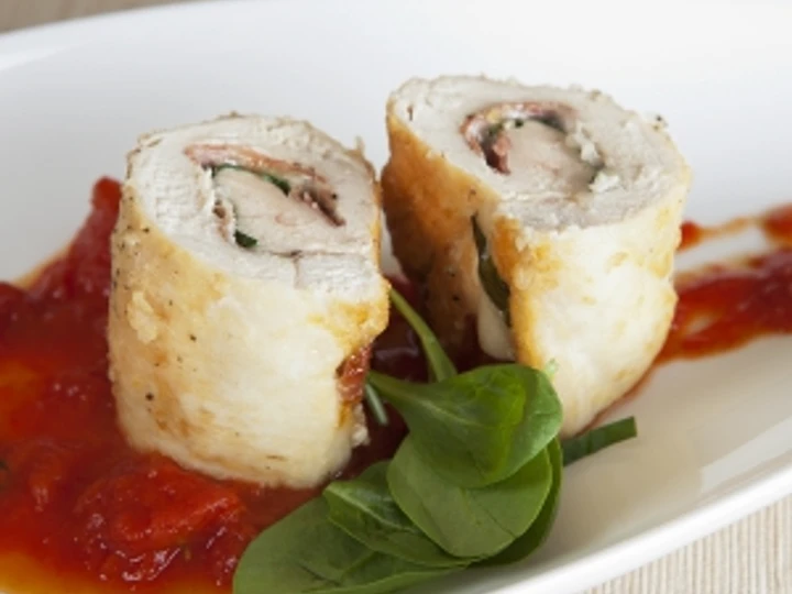 Easy Ways Prepare|Recipe} Cheesey buffalo chicken Roulade the So Delicious