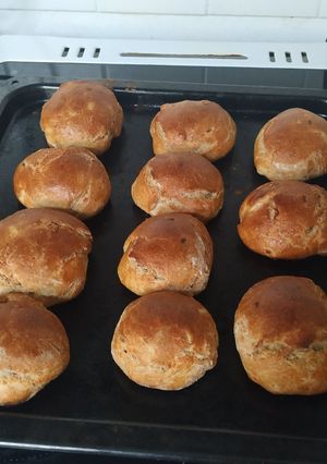 Una foto de Pan de cebolla con harina integral