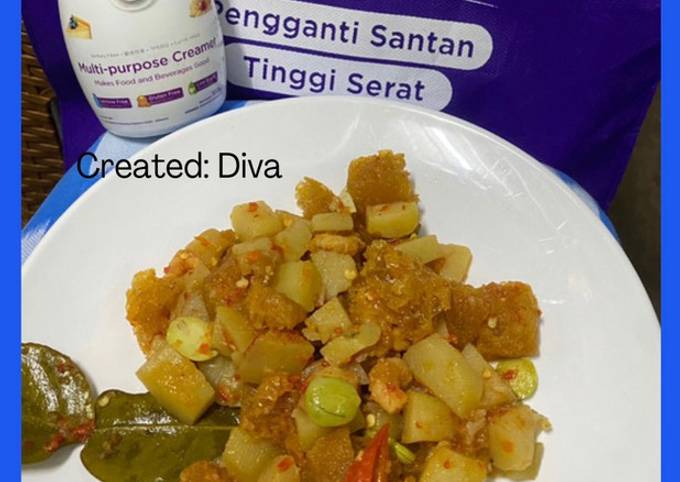 Sambal Goreng Krecek Kentang Fiber Creme ala Diva